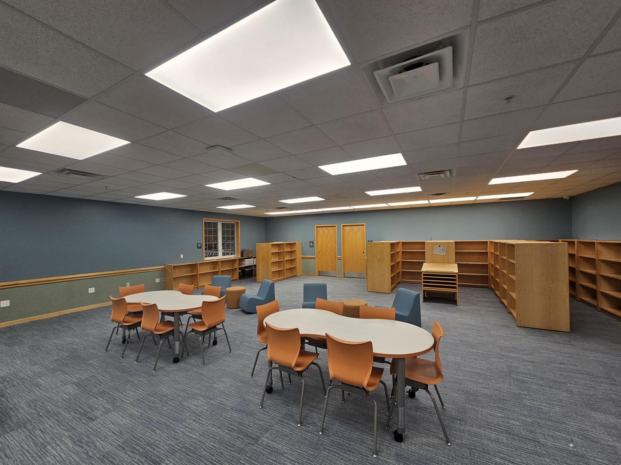 Classroom filled with Smith Systems furniture for an autism center